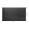 Rectangular Lauren Black Gold Sintered Stone Table Top | Luxury Dining Table Top