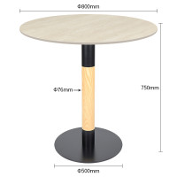 Two tone iron base dining table with slate top | Heavy Duty Commercial Restaurant Table