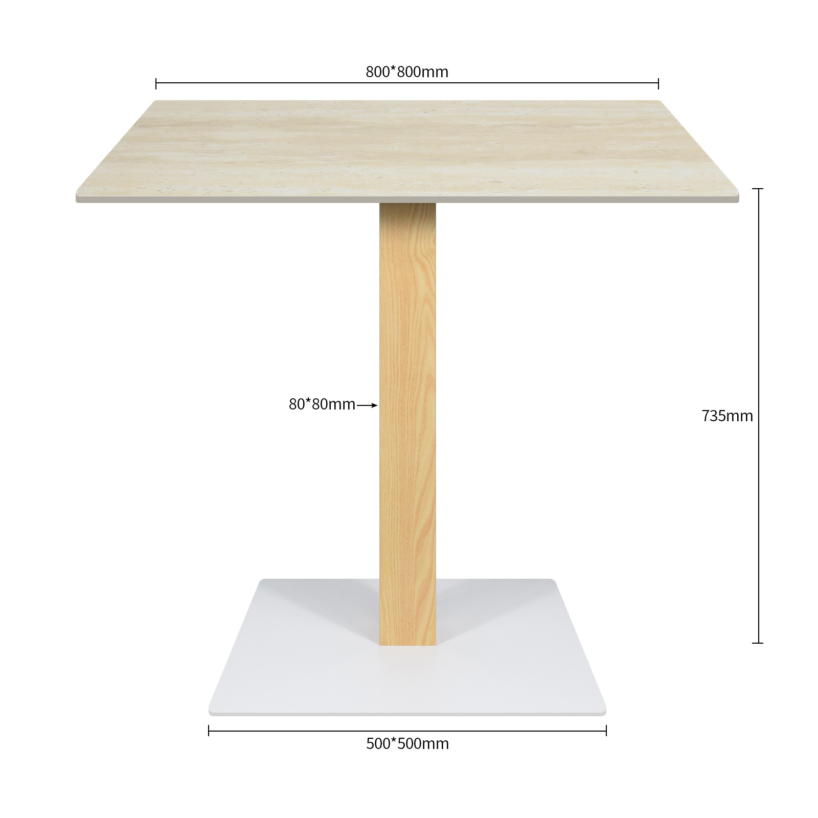 Stainless Steel Table Leg Dimensions
