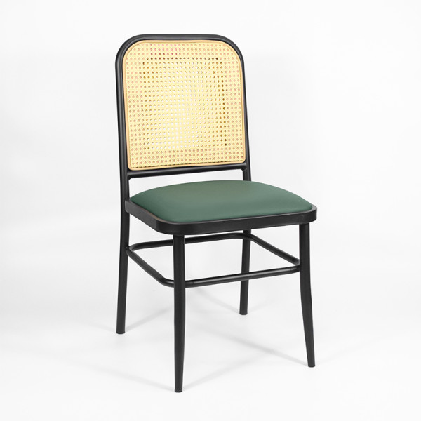 Black Metal Frame Dining Chair | Modern upholstered dining chairs