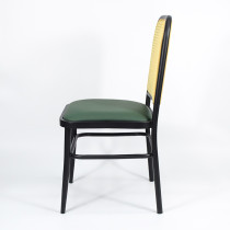 Black Metal Frame Dining Chair | Modern upholstered dining chairs