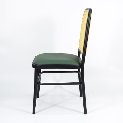 Black Metal Frame Dining Chair | Modern upholstered dining chairs