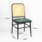 Black Metal Frame Dining Chair | Modern upholstered dining chairs