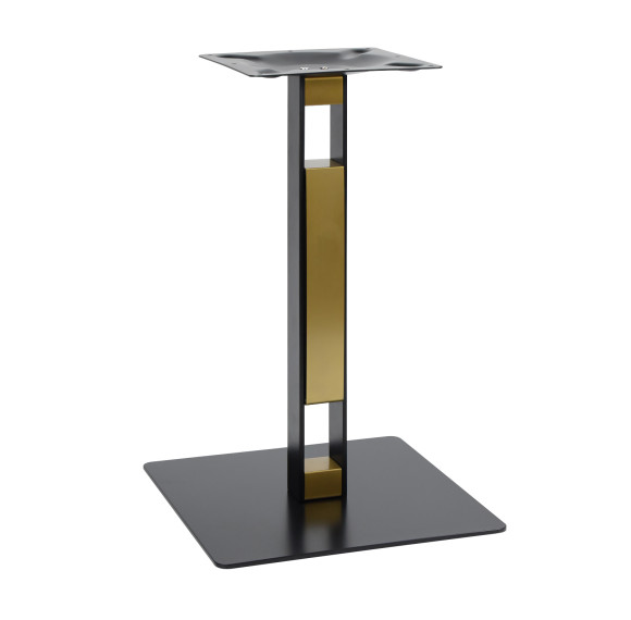 Commercial Table Bases | Black & Gold Open Frame Square Table Base