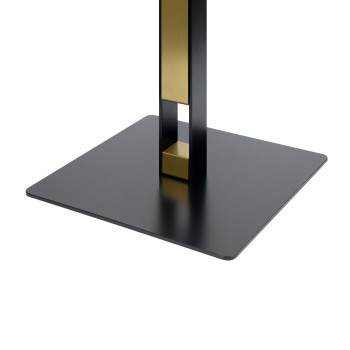 Commercial Table Bases |  Black & Gold Open Frame Square Table Base