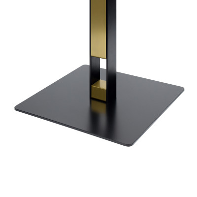 Commercial Table Bases |  Black & Gold Open Frame Square Table Base