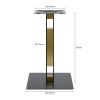 Commercial Table Bases | Black & Gold Open Frame Square Table Base