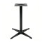 Commercial Compact Laminate HPL Dining Table with Black Aluminum 4-Star Base for Restaurant & Cafe