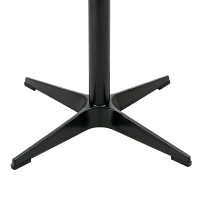Commercial outdoor restaurant table | Aluminum base dining table with HPL top