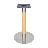 Heavy duty commercial round table | Stainless Steel Dining Table with Slate Top