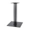 Black Metal Base with Sintered Stone Top Square Commercial Dining Table for Restaurant Cafe Wholesale