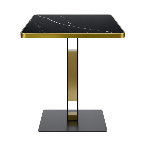 Square commercial restaurant table  | Heavy Duty iron base dining table