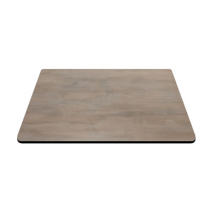 4 Prong Black Aluminum Table Base with Compact Laminate Top Commercial Dining Table for Cafe Restaurant Wholesale