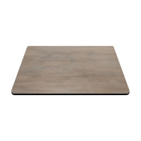 4 Prong Black Aluminum Table Base with Compact Laminate Top Commercial Dining Table for Cafe Restaurant Wholesale