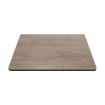 4 Prong Black Aluminum Table Base with Compact Laminate Top Commercial Dining Table for Cafe Restaurant Wholesale