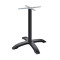 4 Prong Black Aluminum Table Base with Compact Laminate Top Commercial Dining Table for Cafe Restaurant Wholesale