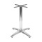 304 Stainless Steel 4-Prong Base with Marble Effect Melamine Top Commercial Dining Table for Restaurant Wholesale