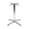 304 Stainless Steel 4-Prong Base with Marble Effect Melamine Top Commercial Dining Table for Restaurant Wholesale