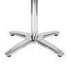 304 Stainless Steel 4-Prong Base with Marble Effect Melamine Top Commercial Dining Table for Restaurant Wholesale