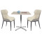 304 Stainless Steel 4-Prong Base with Marble Effect Melamine Top Commercial Dining Table for Restaurant Wholesale