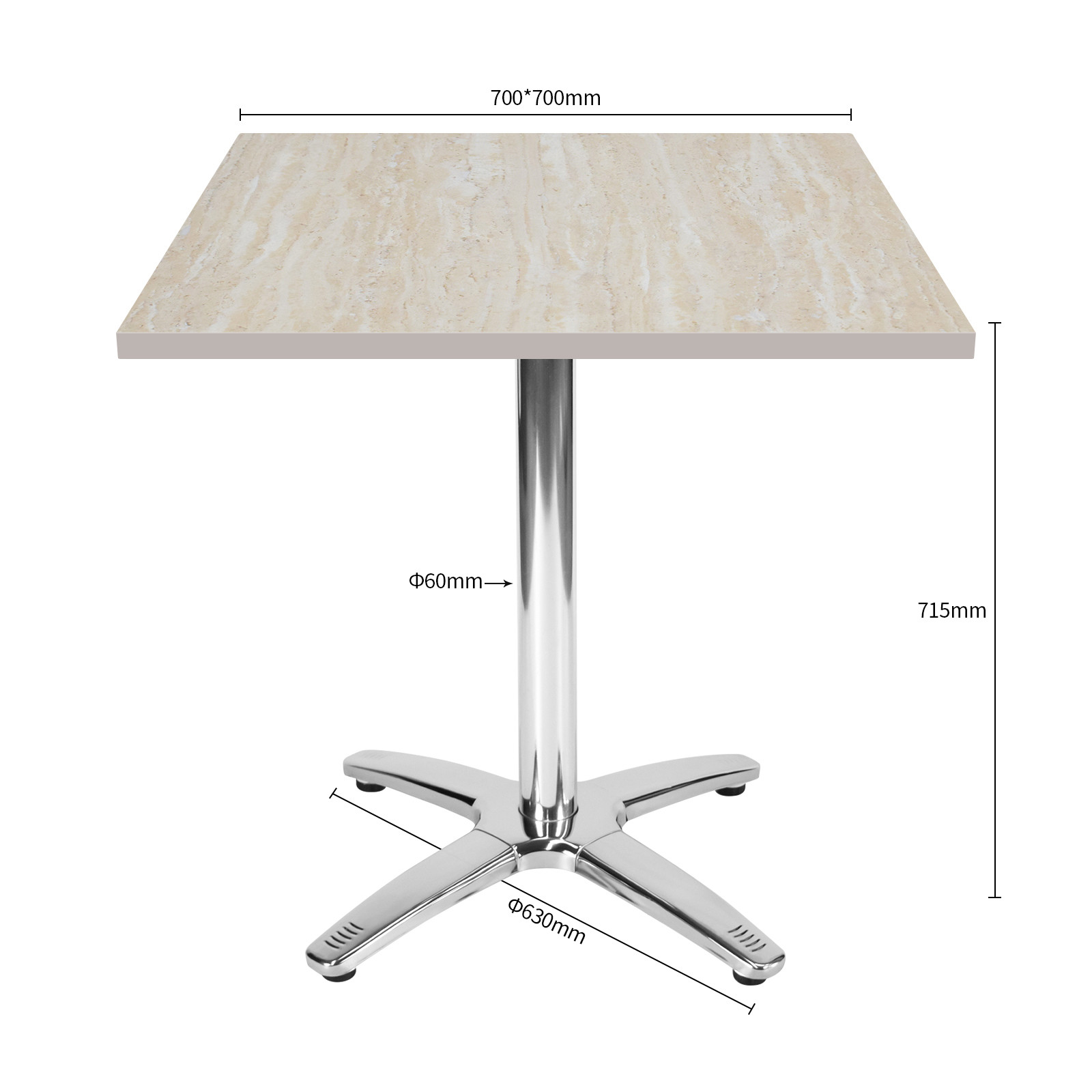 Stainless Steel Table Leg Dimensions