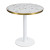 Round Iron Base Dining Table with Slate Top | wholesale Heavy duty commercial dining table