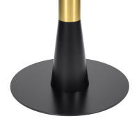 Round Sintered Stone Dining Table | Heavy duty iron cafe table
