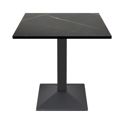 Stamped iron dining table with Particleboard top | Wholesale commercial dining tables