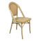 Bistro Rattan Dining Chair | Aluminum Frame | Indoor & Outdoor Commercial Cafe Side Chair
