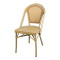 Bistro Rattan Dining Chair | Aluminum Frame | Indoor & Outdoor Commercial Cafe Side Chair