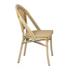 Bistro Rattan Dining Chair | Aluminum Frame | Indoor & Outdoor Commercial Cafe Side Chair