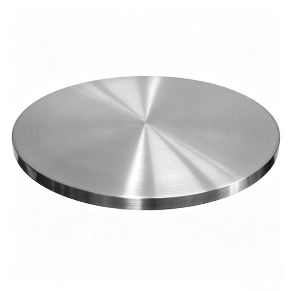 Round Brushed Stainless Steel Table Top | Commercial Restaurant Table Top Manufacturer