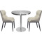 Round Brushed Stainless Steel Table Top | Commercial Metal Table Top