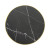 Round Black Marble-Effect Porcelain Table Top | Wholesale Table Top For Restaurant