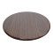 Round Wood-Grain High Pressure Laminate Table Top | Commercial Grade for Restaurant & Cafe