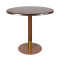 Round Wood-Grain High Pressure Laminate Table Top | Commercial Grade for Restaurant & Cafe