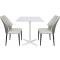 Square White Marble Table Top | Commercial Grade for Restaurant & Cafe