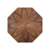Irregular-Shaped Dining Table | Hammered Antique Brass Metal Base for Commercial Hospitality