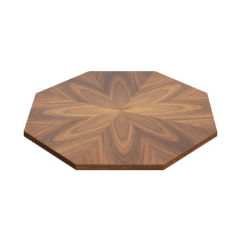 Irregular-Shaped Dining Table | Hammered Antique Brass Metal Base for Commercial Hospitality