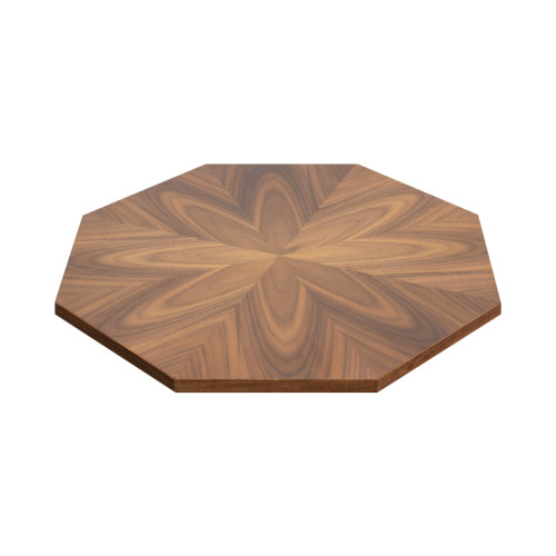 Irregular-Shaped Dining Table | Hammered Antique Brass Metal Base for Commercial Hospitality