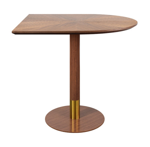 Semicircular Wood Veneer Dining Table | commercial restaurant dining table manufacturer
