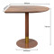 Semicircular Wood Veneer Dining Table | commercial restaurant dining table manufacturer