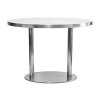 Oval Sintered Stone Dining Table | Stainless Steel Frame & Base for Commercial Restaurant & Cafe