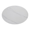 Oval Sintered Stone Dining Table | Stainless Steel Frame & Base for Commercial Restaurant & Cafe