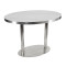 Oval Sintered Stone Dining Table | Stainless Steel Frame & Base for Commercial Restaurant & Cafe