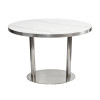 Oval Sintered Stone Dining Table | Stainless Steel Frame & Base for Commercial Restaurant & Cafe