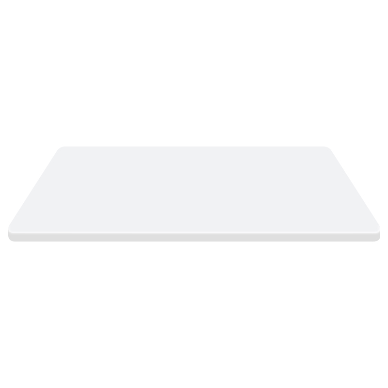 Commercial table tops in a restaurant setting