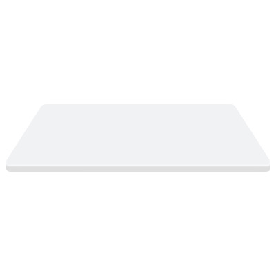 White  Resin Table Top | Rectangular Commercial Grade Surface for Restaurant & Cafe