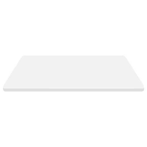 White  Resin Table Top | Rectangular Commercial Grade Surface for Restaurant & Cafe
