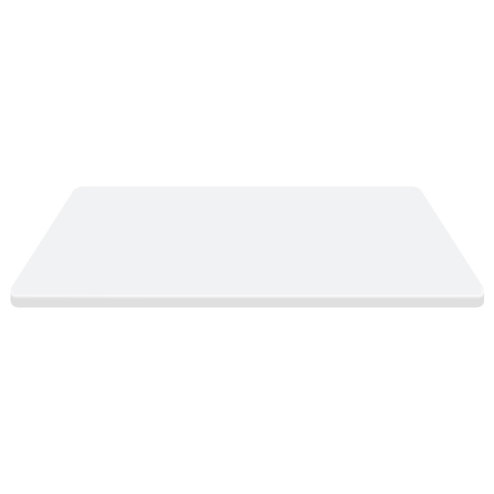 White Resin Table Top | Rectangular Commercial Grade Surface for Restaurant & Cafe